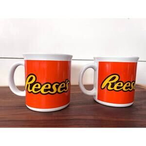 Vintage Galarie Reese's Peanut Butter Cup Mug Cup Coffee Tea Cocoa -Set of 2